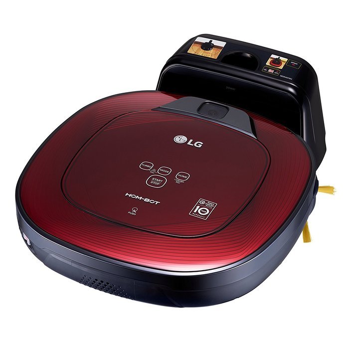 LG Hom-Bot Square Robotic Vacuum quietly cleans every corner of your home (VR65502LV) N4