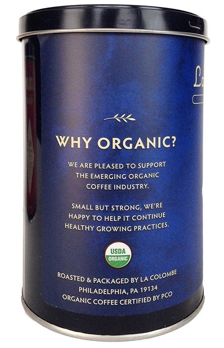 Whole Bean Coffee Organic - La Colombe Bleu Filter Blend, 10oz Can