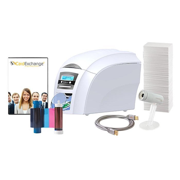 Magicard Enduro 3E Uno Single-Side ID Card Printer and Supplies Package: 3633-3001