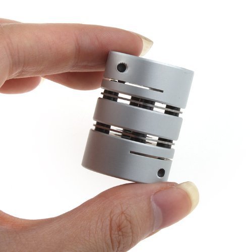 RioRand CNC 6.35x10mm Motor Shaft Coupler 6.35mm to 10mm Flexible Couplings OD 26x35mm