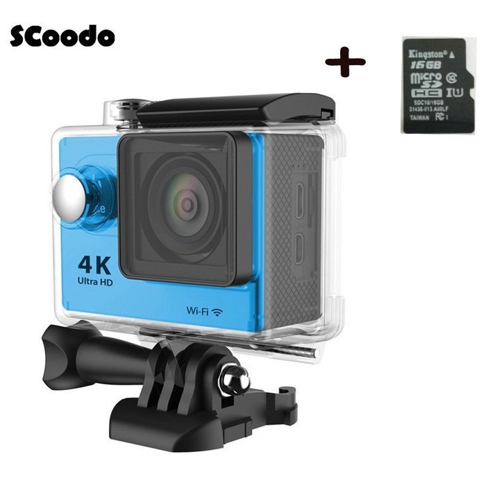scoodo&reg; 2.0 Inch 170 Degree Ultra-wide Angle Lens Mini Full HD 1080P 4K Camera Ultra-hd 30-meter Waterproof Wi-fi...