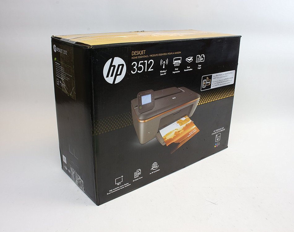 HP Deskjet 3512 USB 2.0/Wireless-N All-in-One Color Inkjet Scanner Copier Photo Printer N2