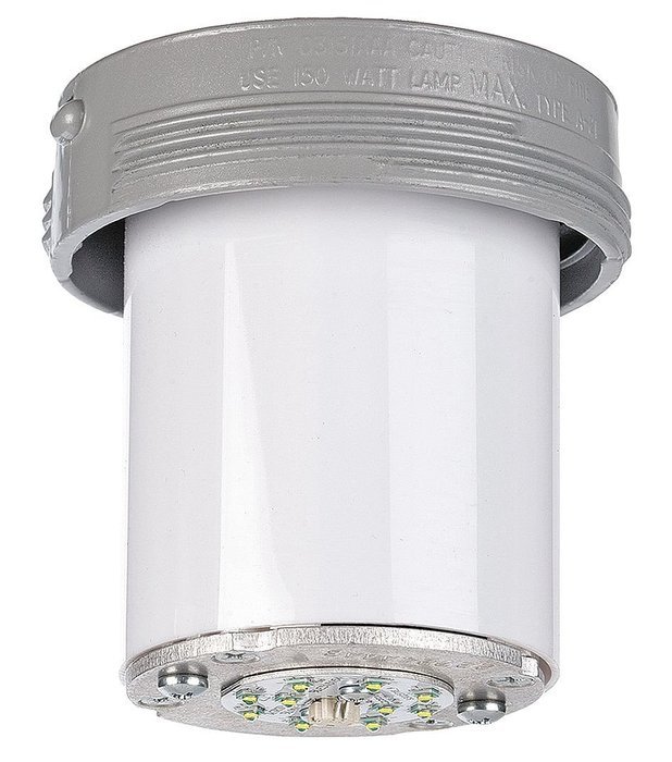 Killark VSL1630 LED Fixture, V Series, 16W, Copper-Free Aluminum, Gray