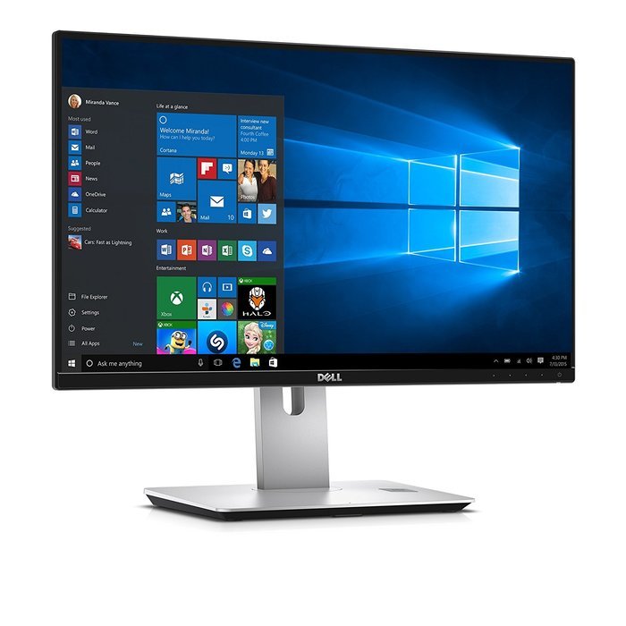 Dell Ultrasharp U2417HJ 23.8" Screen LCD Monitor with Wireless Charging Stand N6