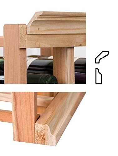 4 ft. Moulding w OG Base & JD Crown (Rustic Pine - Unstained) N2