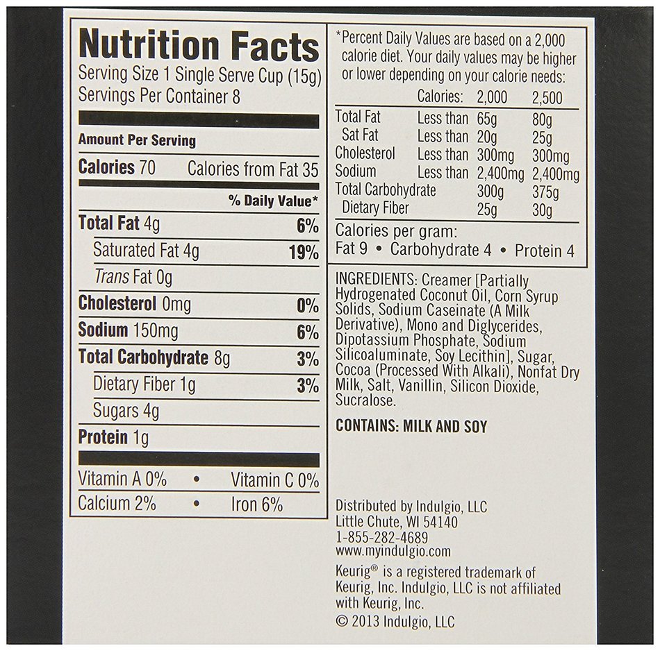 Indulgio Milk Chocolate Cocoa Single Serve for Keurig K-Cup Brewers, 24 Count N3