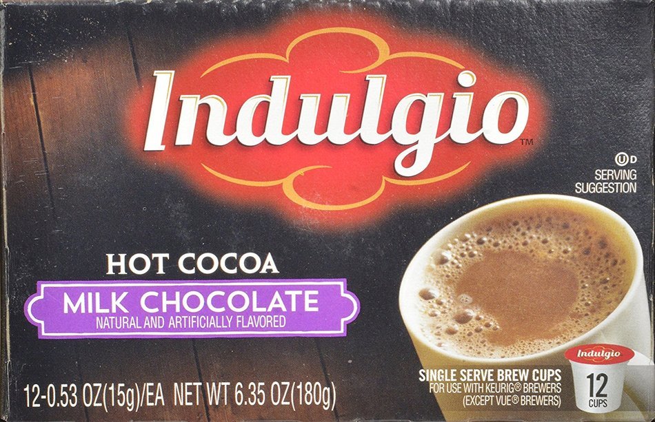 Indulgio Milk Chocolate Cocoa Single Serve for Keurig K-Cup Brewers, 24 Count N4