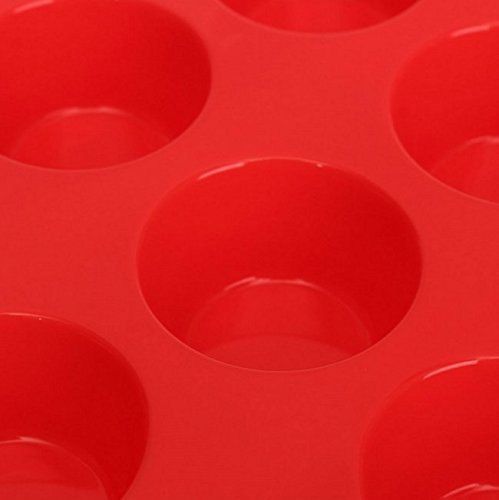 Silicone Mini Muffin Pans, Cupcakes Pan Shape, Non-Stick 24 cup N5