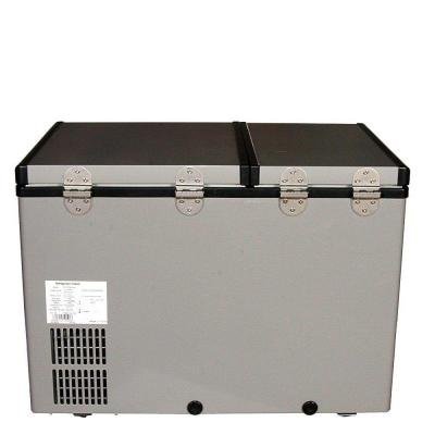 Cu. Ft. 62 Qt. Dual Zone Portable Freezer in Gray with Two Separately Controlled Temperature Zones, You Can Set... N5