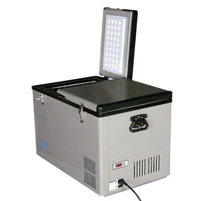 Cu. Ft. 62 Qt. Dual Zone Portable Freezer in Gray with Two Separately Controlled Temperature Zones, You Can Set... N6