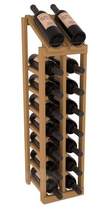 Wine Racks America Ponderosa Pine 2 Column 8 Row Display Top Kit. 13 Stains to Choose From! N10