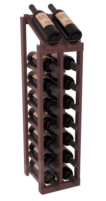 Wine Racks America Ponderosa Pine 2 Column 8 Row Display Top Kit. 13 Stains to Choose From! N14
