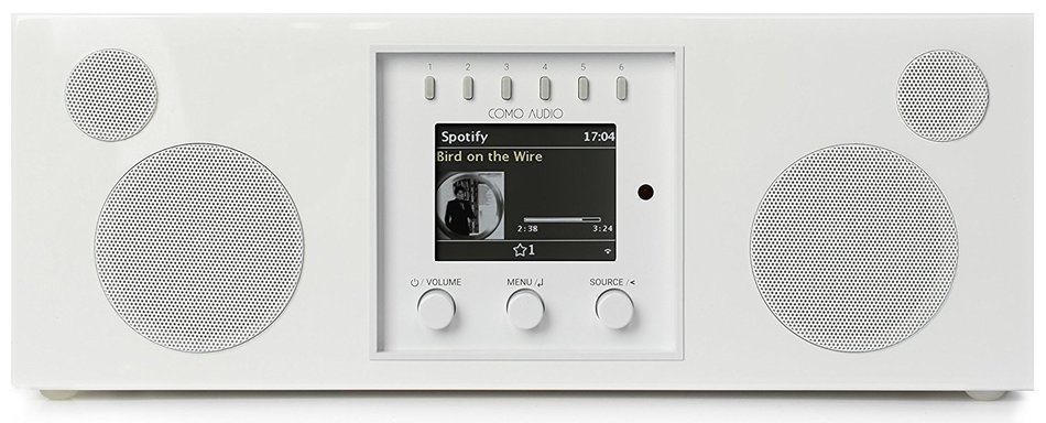 Como Audio Duetto Wireless Music System, Walnut/Black N7