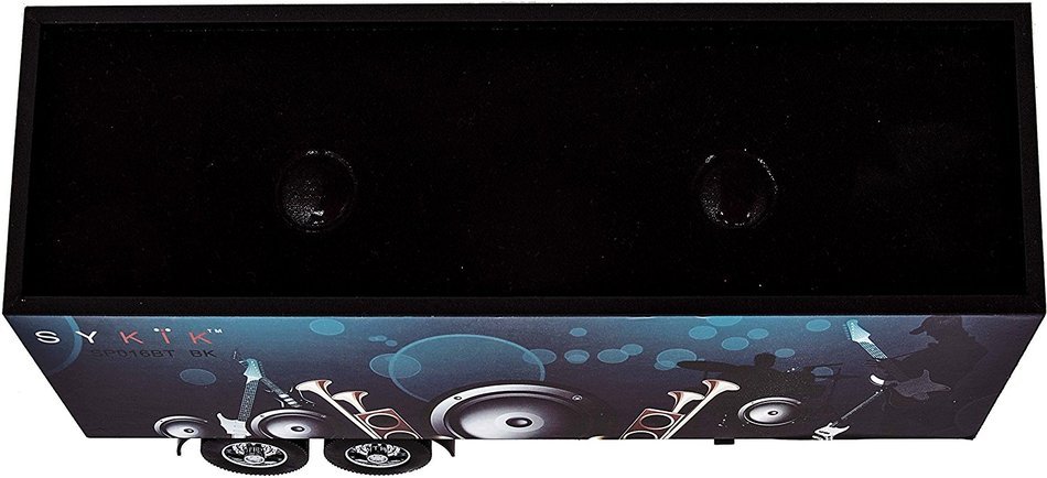 Sykik SP016BT RED 22" Long, Powerful Bluetooth Speaker with SD, USB, Headphone Jack, AUX in, Built-in Rechargeable...