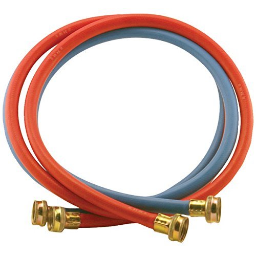New CERTIFIED APPLIANCE WM48RBR2PK Red/Blue EDPM Rubber Washing Machine Hoses, 2 pk (4ft)