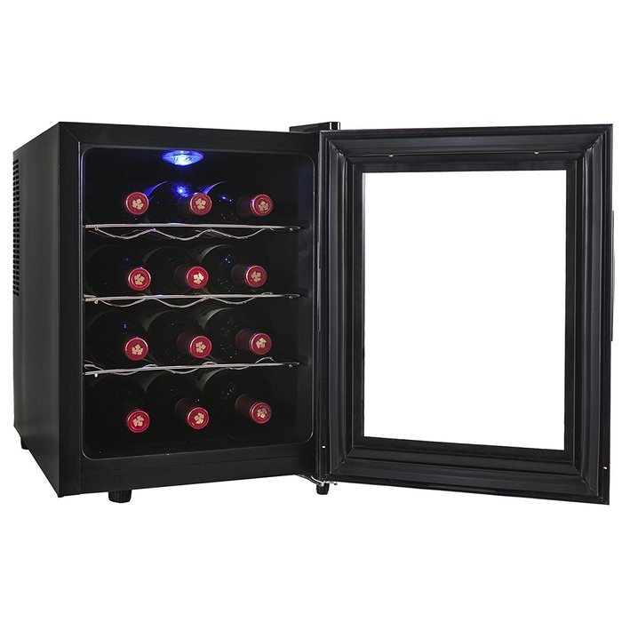 AKDY&reg; 12 Bottle Single Zone Thermoelectric Stainless Steel Freestanding Wine Cooler Cellar Chiller Refrigerator... N3
