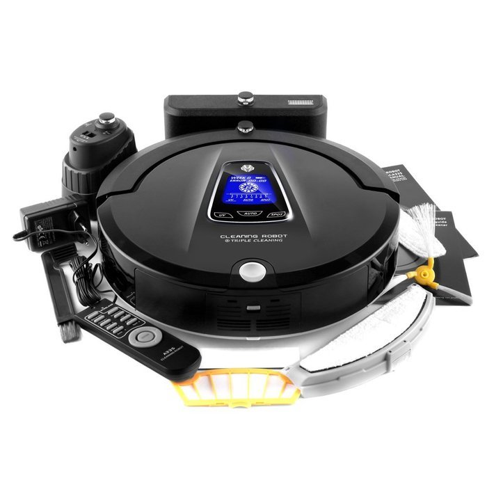 Liectroux Robot Vacuum Cleaner Multifuction(Sweep, Mop, Vacuum, Sterilization), LCD Touch Screen, Auto Charge,... N4