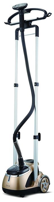 SALAV Limited Edition Professional Series Dual Bar Garment Steamer with Foot Pedals, GS49-DJ Gold