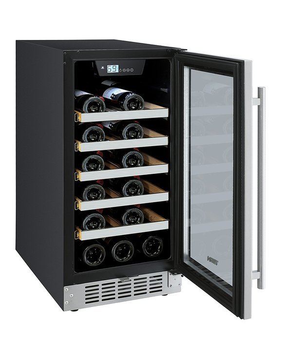 25 Bottle Single Zone Built-In Wine Refrigerator