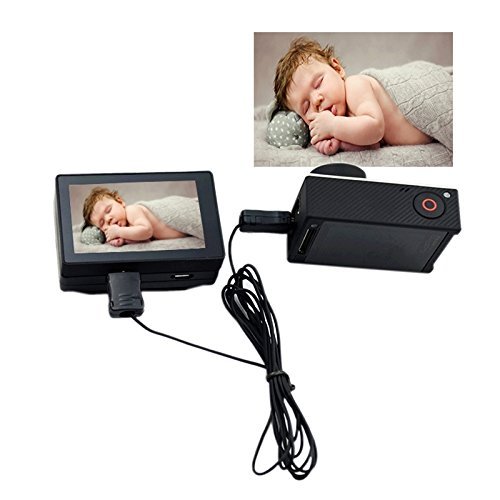 KDTD Wired Video Box Family Guard Baby Monitor with Hand Strap & Micro USB Cable & 5 Meters AV Video Cable for...