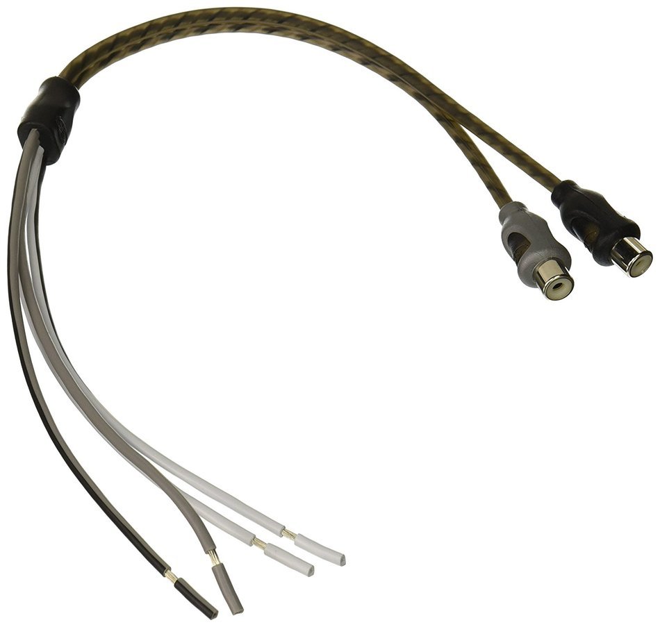 Rockford Fosgate Speaker Line To Female RCA Adapter