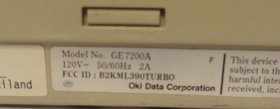 OKI62411901 - Microline 390 24-Pin Dot Matrix Turbo Printer N3