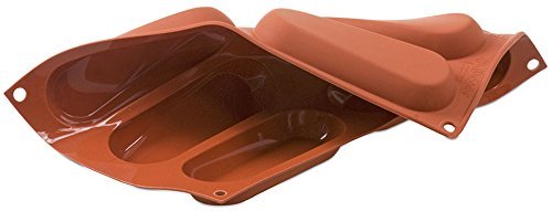 Pavoni Orange Non Stick Eclair 6 Forms N2