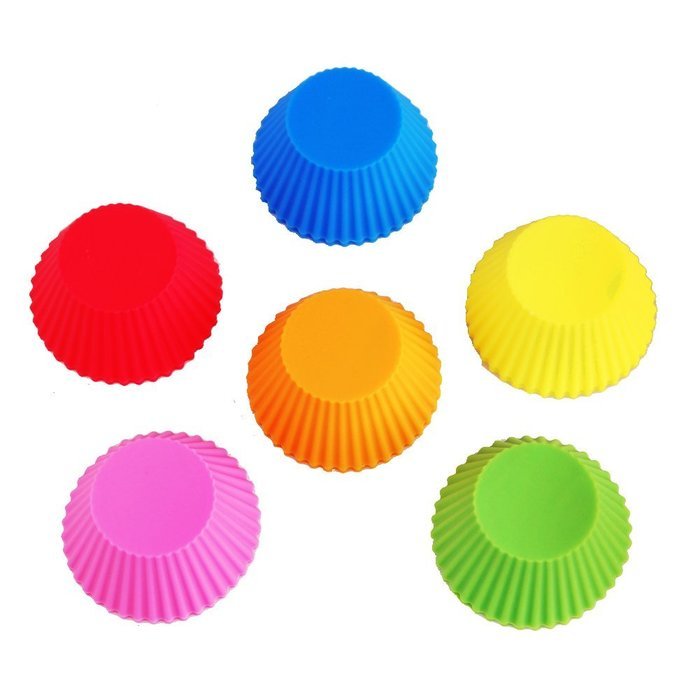Silicone Baking Cups Muffin Cupcake Liners Molds Set - 12 Pack Premium Reusable & Nonstick - Standard Size Baking...