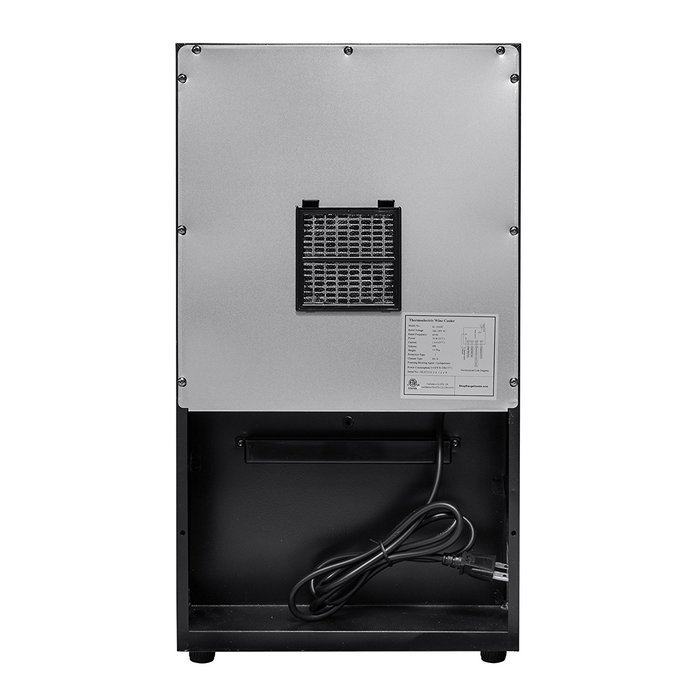 AKDY&reg; 18 Bottles Freestanding Single Zone Thermoelectric Wood Shelf Wine Cooler Chiller Refrigerator N4