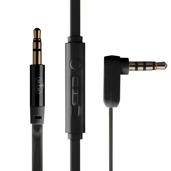 Jabees AUC101 3 Feet 3.5mm Male to 3.5mm Male Stereo AUX Replacement Headphone Audio Cable with In-Line Remote... N3