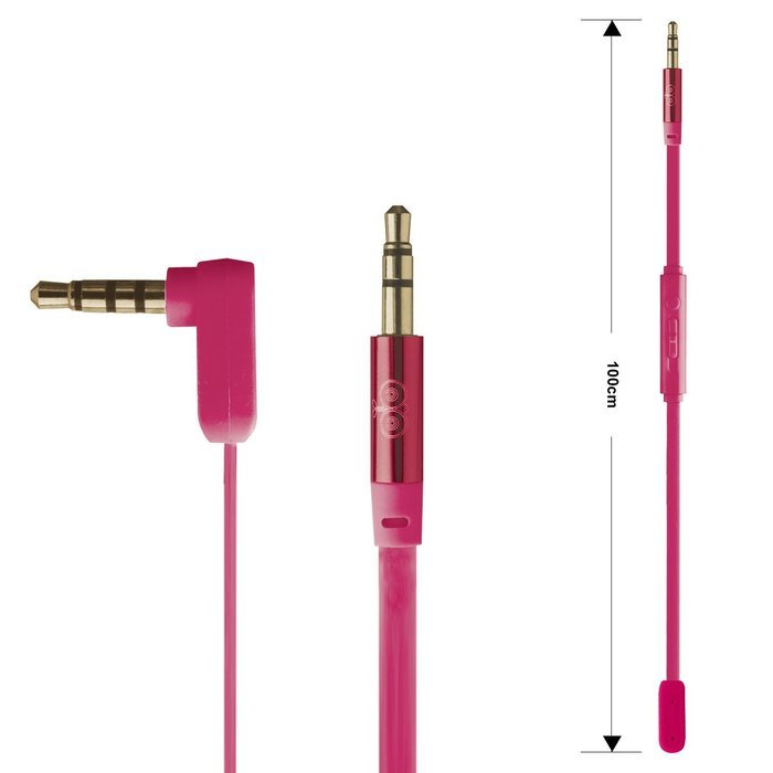 Jabees AUC101 3 Feet 3.5mm Male to 3.5mm Male Stereo AUX Replacement Headphone Audio Cable with In-Line Remote... N6