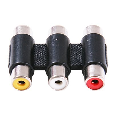 Aleratec Female to Female 3-RCA Coupler