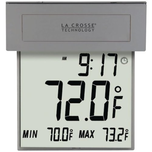 New LA CROSSE TECHNOLOGY 306-605 Solar Window Thermometer