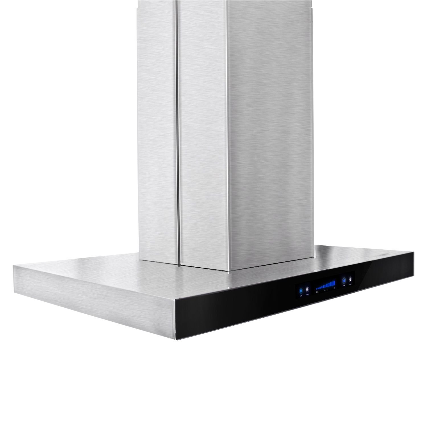 AKDY AIR27PS336 36" Island Mount Ducted Range Hood with 870 CFM Motor 3 Speed Fan Levels Ultra