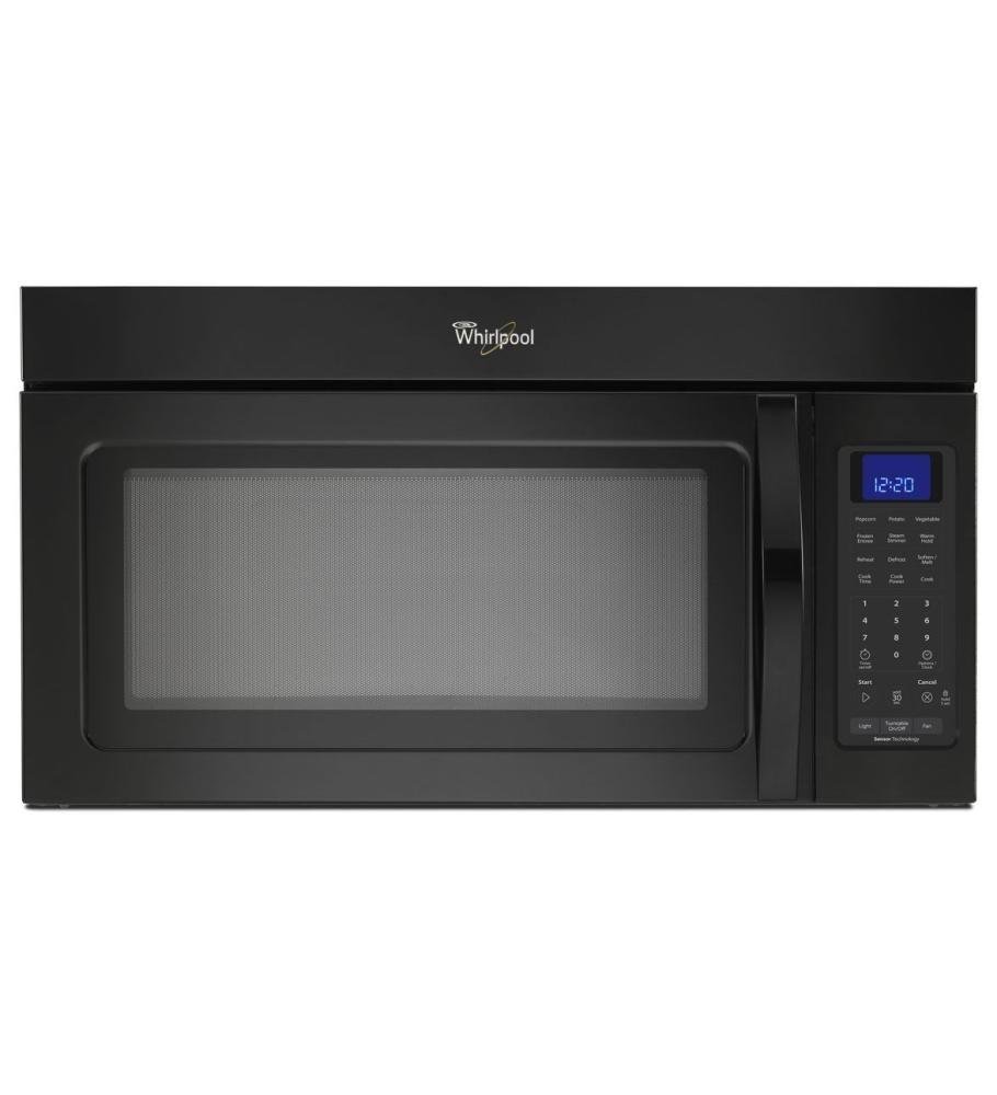 Whirlpool 1.9 cu. ft. Over the Range Microwave in Black with Sensor ...