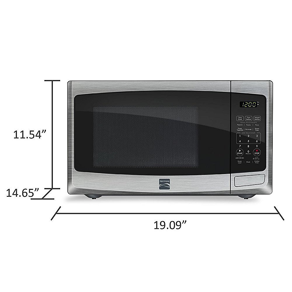 Kenmore 0.9 cu. ft. Countertop Microwave Black 73099 N16 free image