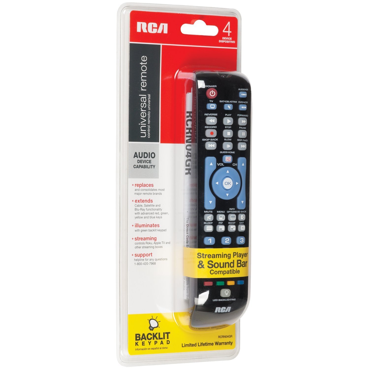 RCA RCRPS02GR 2-Device Big Button Remote Control N6 free image download