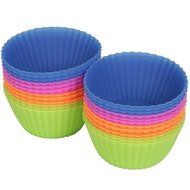 Camptag&trade; Reusable Silicone Baking Cups, Cupcake Liners, Muffin Molds, 24 pack, 6 Colors
