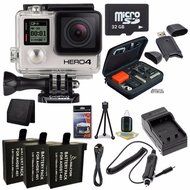 GoPro HERO4 Black Edition 4K Action Camera Camcorder 32GB Bundle 10