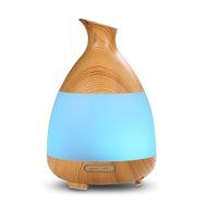 Essential Oil Diffuser, Euph 100ml Wood Grain Cool Mist Humidifer Ultrasonic Aromatherapy Oil Diffuser with 7...