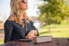 WUDN&reg; Handcrafted Portable Wooden Wireless Bluetooth Audio Speaker : Loud 10w+ Sound, 10 Hour Battery, Bass Boost+ N10