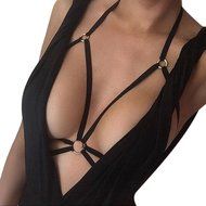 HOT Sale!Women Bandage Alluring Bra Bustier,Canserin Harness Elastic Cage Strappy Hollow Out N12