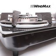 PREMIUM 24" Black Electric Tempered Glass Built-in Kitchen 4 Burner Gas Cooktop