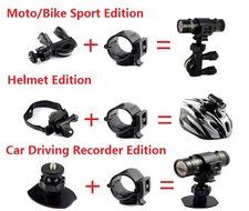 Hotkey Full HD 1080P DV Mini Waterproof Sports Camera 120 Degree Wide Angle with 3 Kinds of Mounts for Bike/Motorcycle... N6