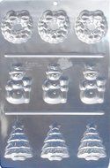 Wilton Christmas Wreath Snowman Christmas Tree Aluminum Baking Pan, 9 1/2 x 15 1/2 -inches