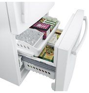 GE White Bottom Freezer Refrigerator N5