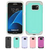 Galaxy S7 Case, HLCT Slim Hybrid Soft Interior Silicone Hard PC Back Dual-Layer Case for Samsung Galaxy S7 (2016... N27