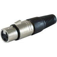 GLS Audio 25ft Patch Cable Cords - XLR Female To 1/4" TRS Black Cables - 25' Balanced Snake Cord (NOTE: THIS IS...