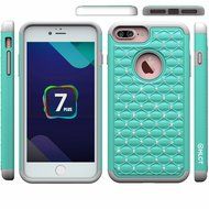 iPhone 7 Plus Case, [5.5 Inch] by HLCT, Soft Interior Silicone Bumper &amp; Hard Shell Solid PC Back, Shock-Absorption... N35