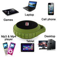 Portable Bluetooth Speaker, Basse IPX7 Waterproof Speaker Portable Outdoor Bluetooth Speaker with Mic, 8 Hour... N7